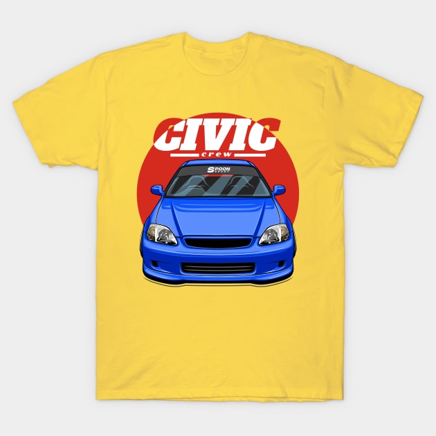 Civic Crew (blue) T-Shirt by Rezall Revolution